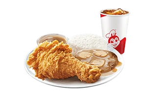 1 - pc. Chickenjoy w/ Burger Steak w/ Drink
